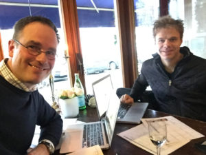 Benjamin Stoll - Pop-Oratorium 2018 in Leipzig! 2 Benjamin Stoll und Gerrit Junge bei der Besprechung fürs Pop-Oratorium »Ich bin …« 2018 in Leipzig